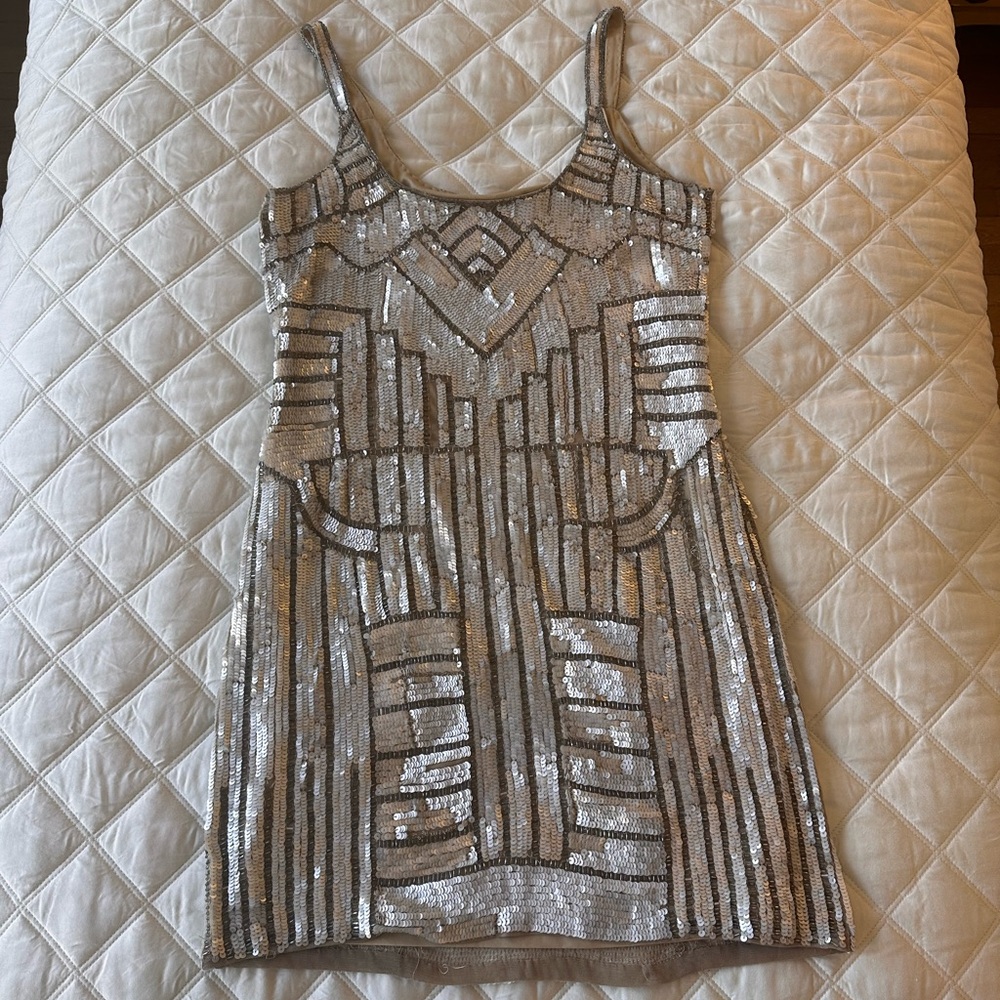 Art Deco Sequin Mini Dress size 6